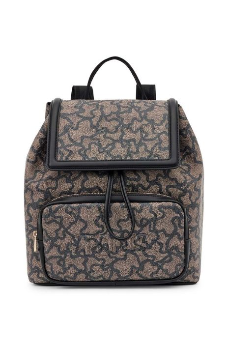 Рюкзак Tous жіночий колір чорний великий візерунок (3555610)