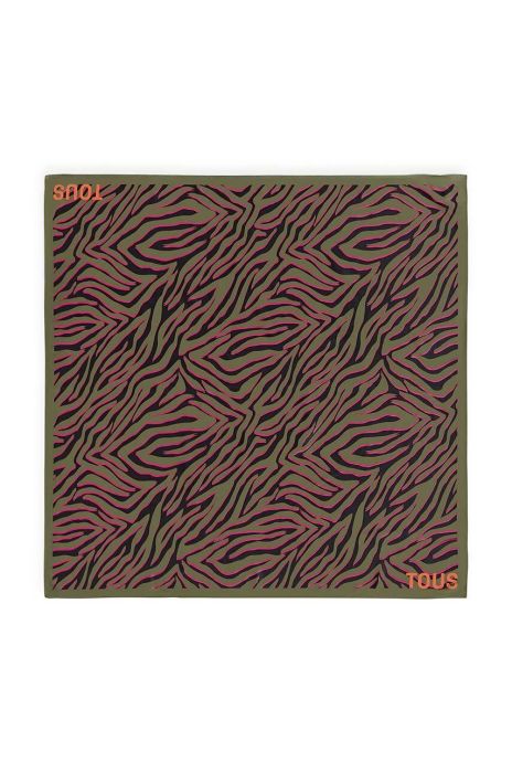 Хустка Tous жіноча колір зелений візерунок