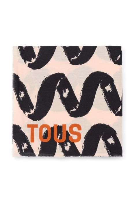 Хустка Tous жіноча колір бежевий візерунок