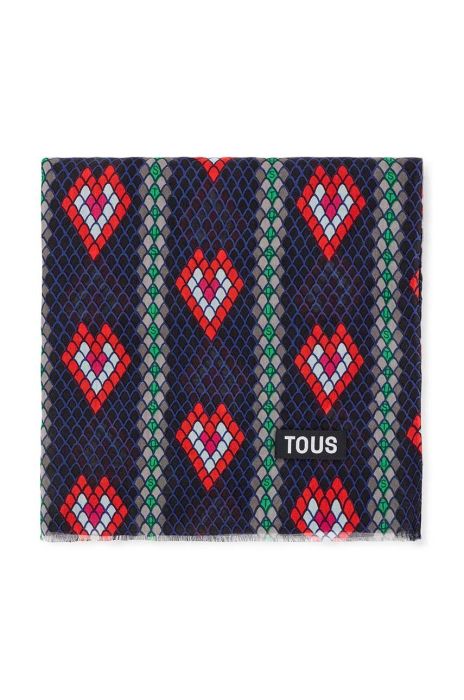 Хустка Tous жіноча колір чорний візерунок (3656067)