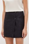 Спідниця Silvian Heach колір чорний mini пряма (3460034) Спідниця Silvian Heach колір чорний mini пряма (3460034)