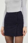 Спідниця Silvian Heach колір синій mini пряма Спідниця Silvian Heach колір синій mini пряма