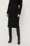 Спідниця Silvian Heach колір чорний midi олівець (3401777) Спідниця Silvian Heach колір чорний midi олівець (3401777)