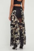 Спідниця Silvian Heach колір чорний maxi розкльошена