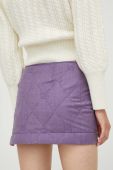 Вовняна спідниця Beatrice B колір фіолетовий mini олівець Вовняна спідниця Beatrice B колір фіолетовий mini олівець
