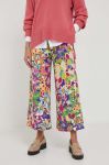 Штани Rich & Royal жіночі широке висока посадка колір барвистий