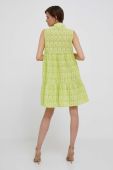 Бавовняна сукня Rich & Royal колір зелений mini розкльошена (3320587)