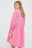 Бавовняна сукня Rich & Royal колір рожевий mini розкльошена (3317734)