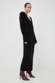 Вовняна сукня Liviana Conti колір чорний maxi пряма Вовняна сукня Liviana Conti колір чорний maxi пряма