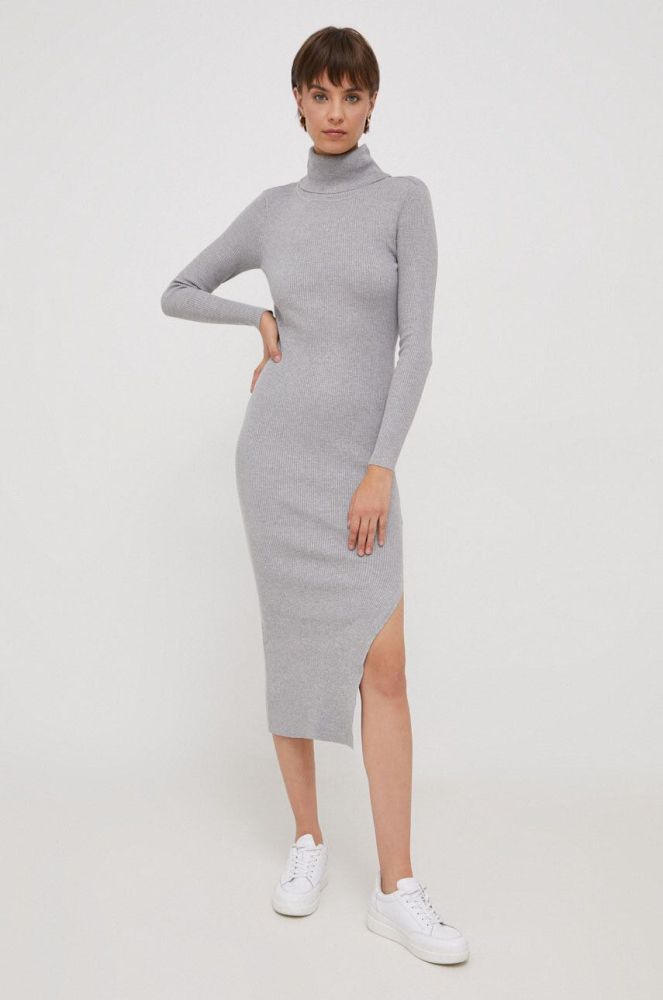 Сукня XT Studio колір сірий midi облягаюча