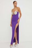 Сукня Nissa колір фіолетовий maxi облягаюча
