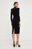 Сукня Nissa колір чорний midi облягаюча (3649219)