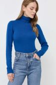 Светр Silvian Heach жіночий  гольф колір блакитний