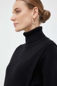Светр Silvian Heach жіночий колір чорний гольф (3401839)
