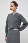 Светр з домішкою вовни Beatrice B жіночий колір сірий легкий