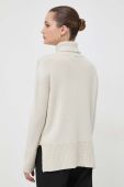 Вовняний светр Beatrice B жіночий колір бежевий легкий гольф (3674717)