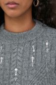 Светр з домішкою вовни Beatrice B жіночий колір сірий теплий
