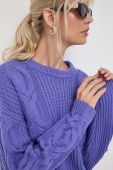 Вовняний светр Liviana Conti жіночий колір фіолетовий теплий