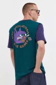 Бавовняна футболка Volcom x Mando Von Arb колір зелений з принтом